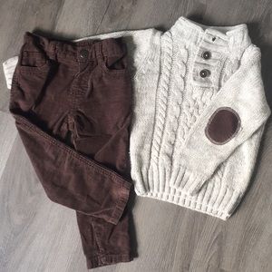 Little Lad sweater corduroy set!
